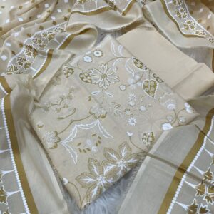 Regalia Ivory Garden Floral Lawn 3-Piece Suit