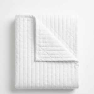 Pinsonic Quilted Soft Handle Pillowcase — Pure White